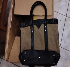 LARGE CANVAS HANDBAG
