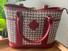 Canvas Ladies handbag (Red)