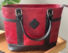 Red and Black ladies handbag
